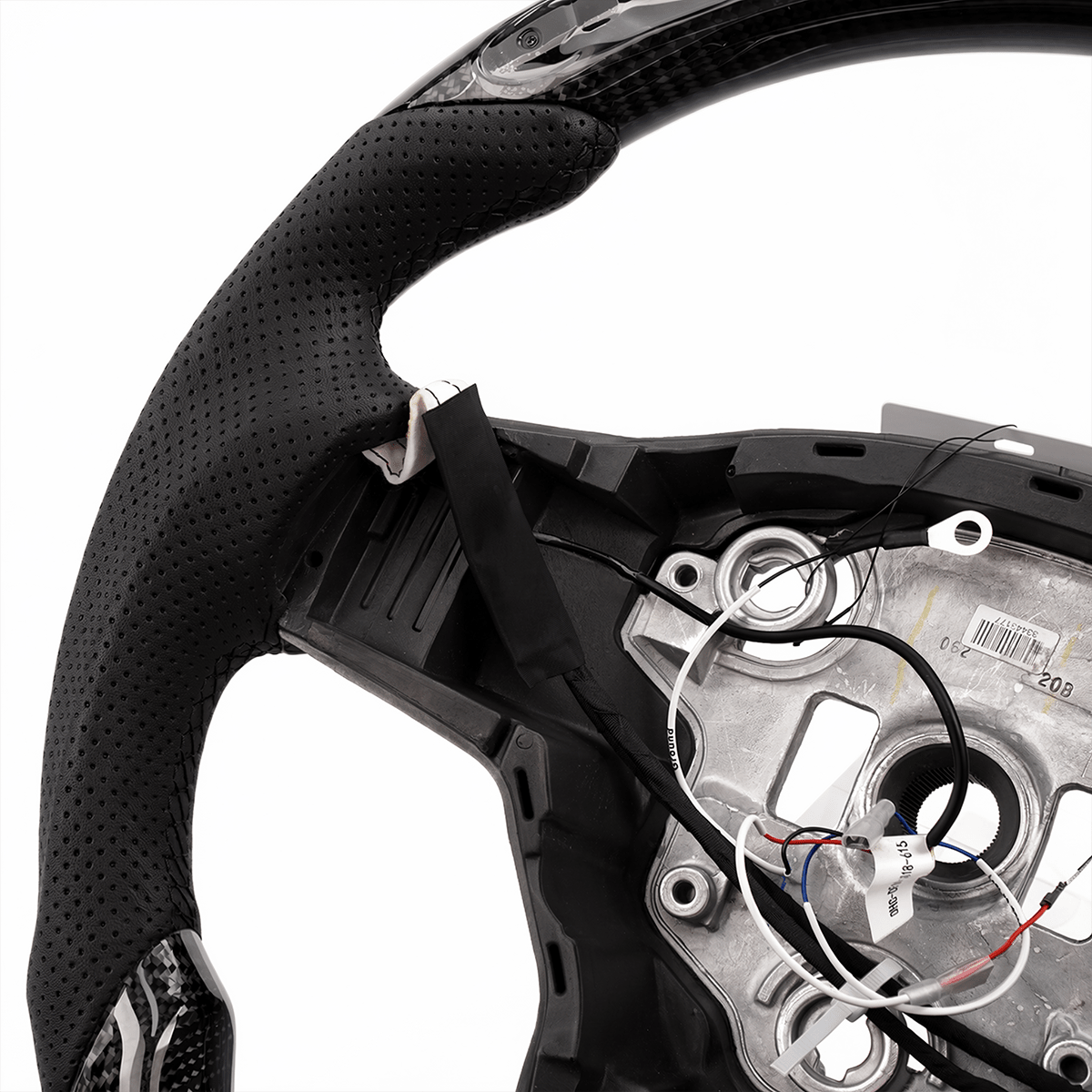 LED Carbon Fiber Steering Wheel with Lights for Tesla Model 3 / Y【Style 4】 - Tesery Official Store