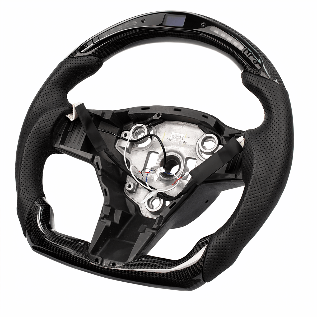 LED Carbon Fiber Steering Wheel with Lights for Tesla Model 3 / Y【Style 4】 - Tesery Official Store