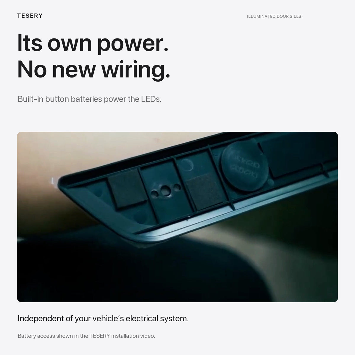 LED illuminated Welcome Pedal Door Sill Protector for Model Y / 3 | TESERY - Tesery Official Store