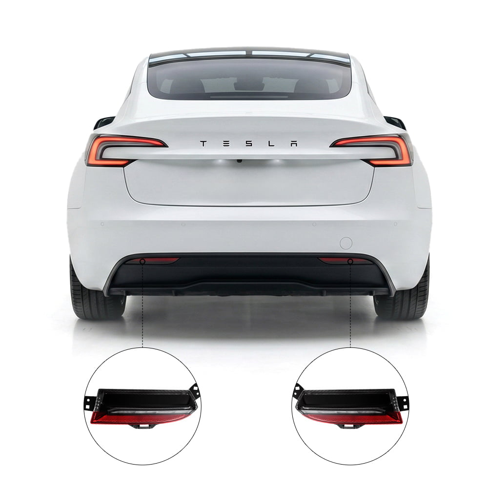 Tesla Model 3 Highland LED Rear Bumper Reflector Lights