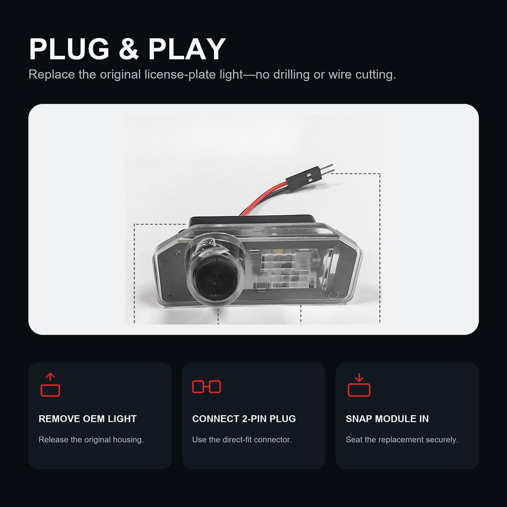 License Plate Projection Lights for Model 3 Highland/Model Y - Tesery Official Store