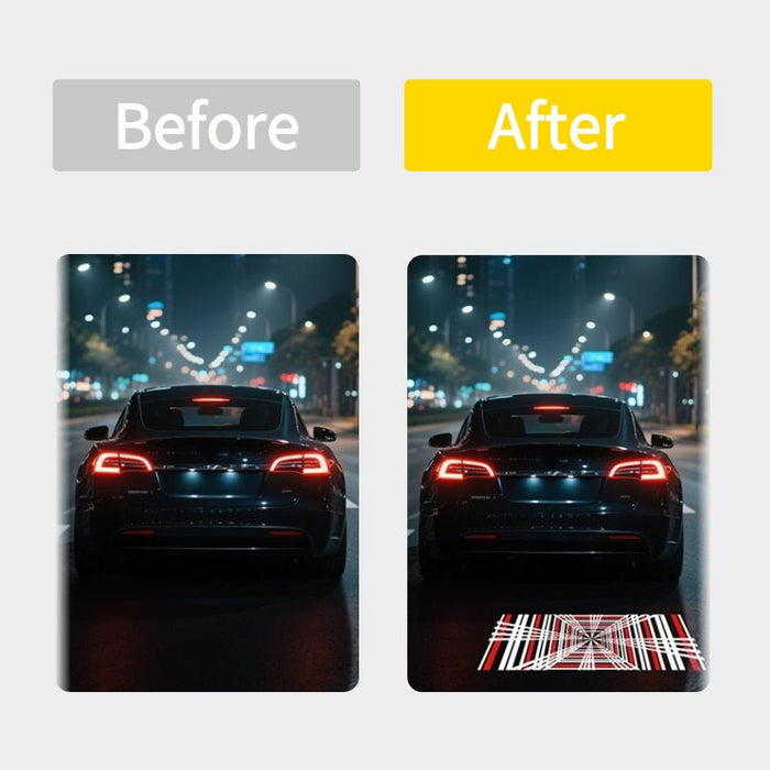 Before and after comparison