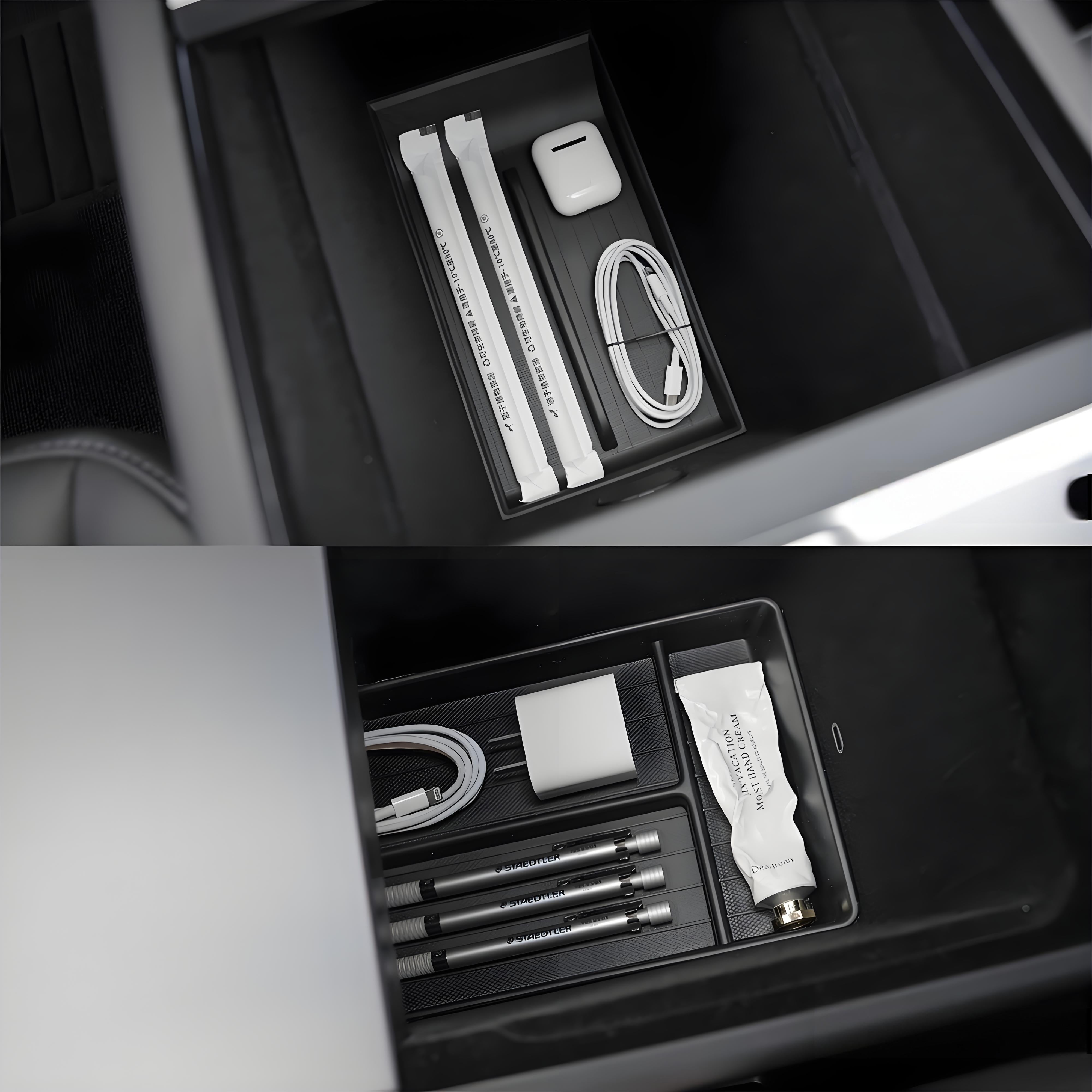 Yuno*terior  Model Y Juniper Lower Center Console Storage Organizer