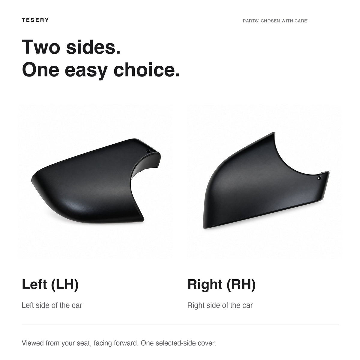 Lower Mirror Cover for Tesla Model Y / YL - Tesery Official Store