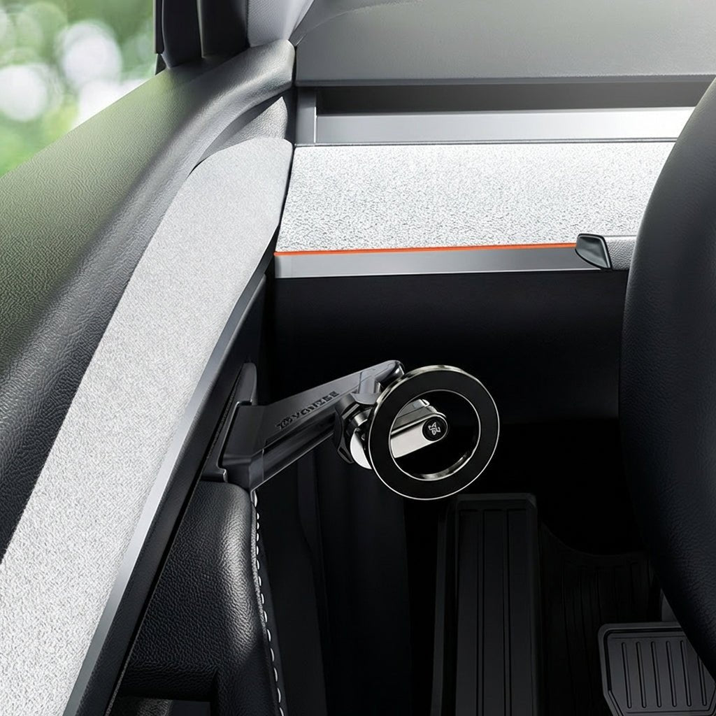 Magnetic Driver Side Door Phone Mount for Tesla Model 3 Highland & Model Y Juniper - Tesery Official Store