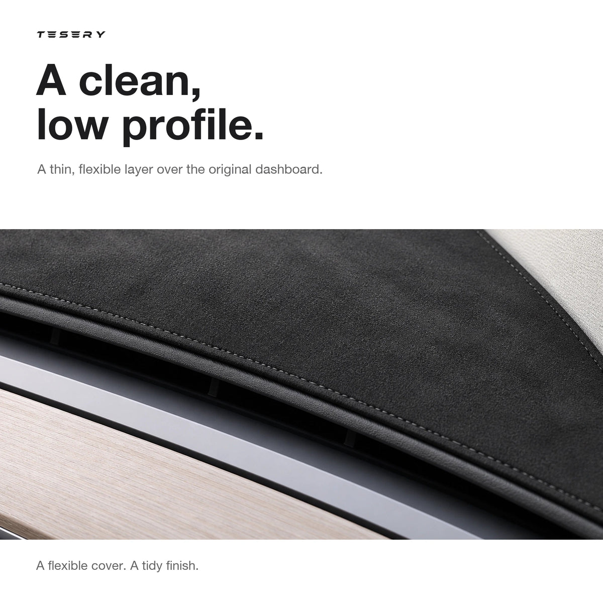 Microfiber Dashboard Cover for Tesla Model 3 & Model Y - Tesery Official Store