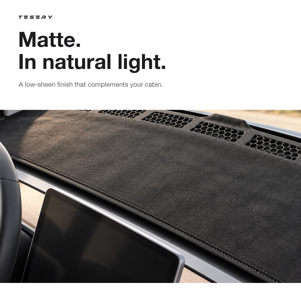 Microfiber Dashboard Cover for Tesla Model 3 & Model Y - Tesery Official Store