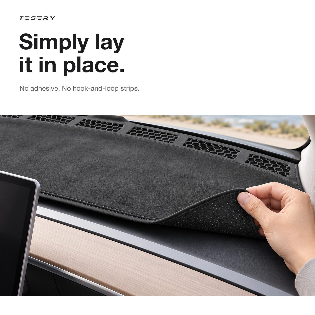 Microfiber Dashboard Cover for Tesla Model 3 & Model Y - Tesery Official Store