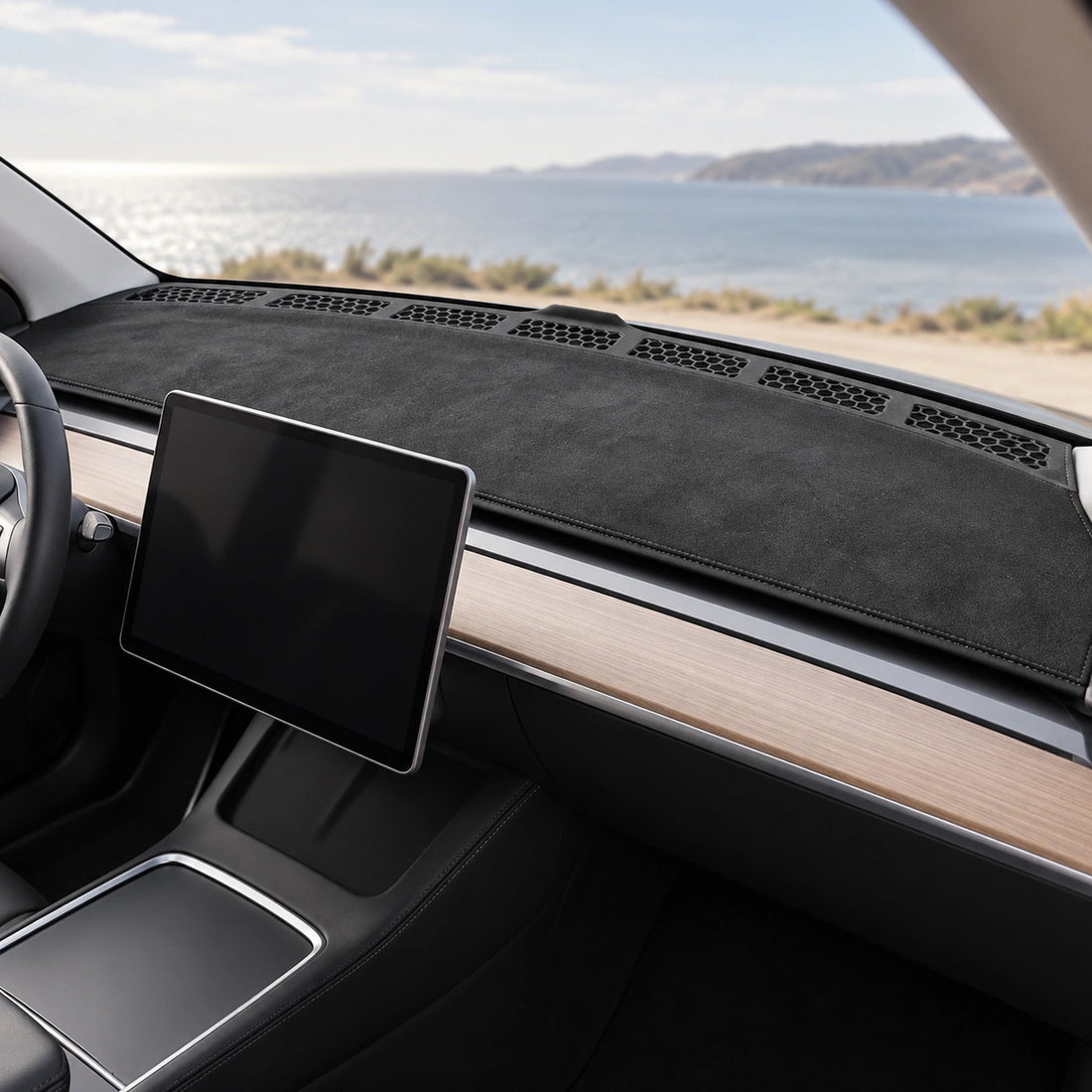 Microfiber Dashboard Cover for Tesla Model 3 & Model Y - Tesery Official Store