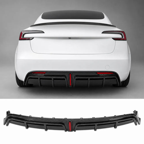 Model 3 Highland Real Carbon Fiber Rear Diffuser | Tesery - Tesery Official Store