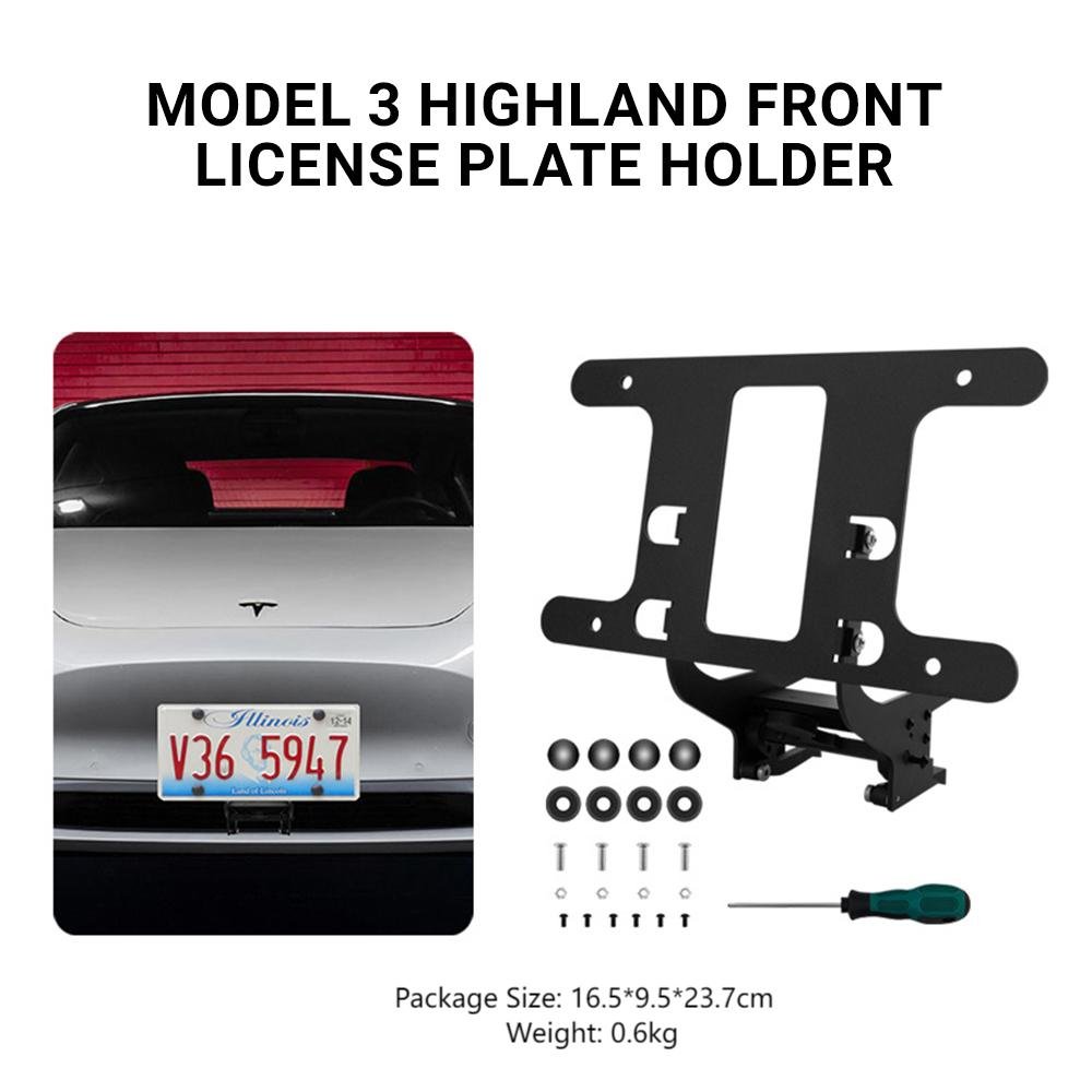 Model 3 Highland US Standard License Plate Holder | Aluminum Bracket - Tesery Official Store