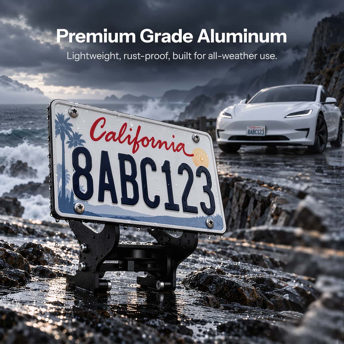Model 3 Highland US Standard License Plate Holder | Aluminum Bracket - Tesery Official Store