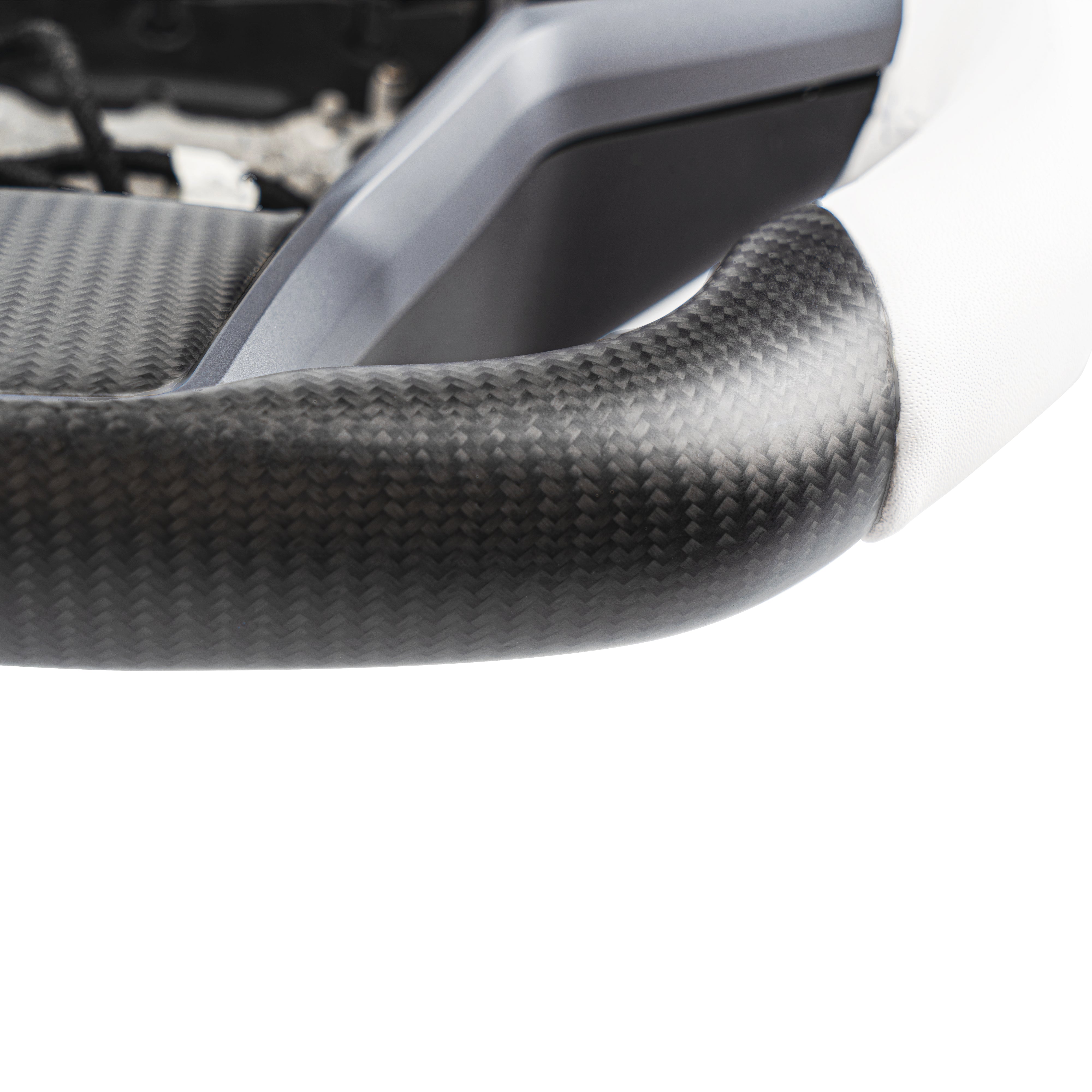 Model 3 / Y Sport Round Carbon Fiber Steering wheel