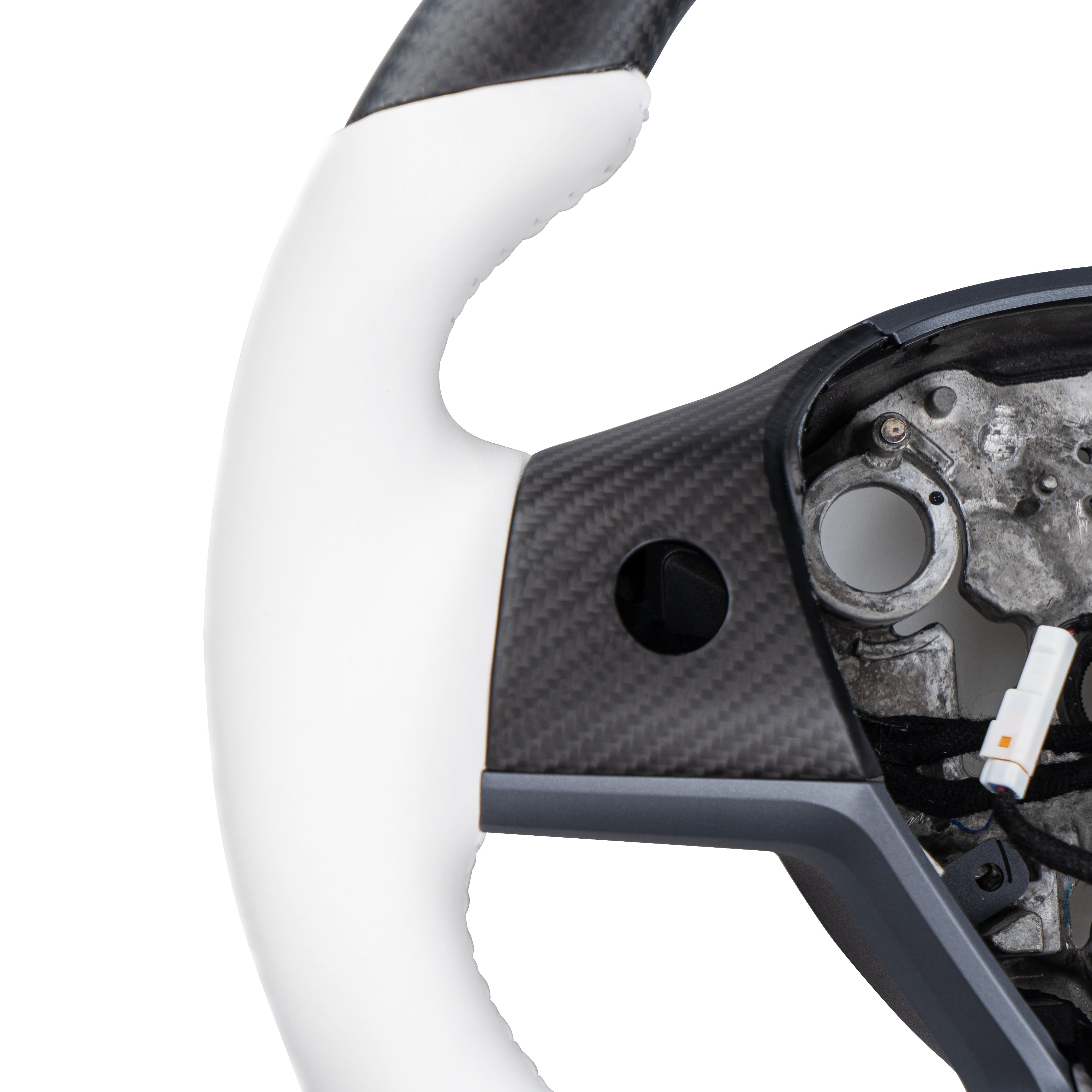 Model 3 / Y Sport Round Carbon Fiber Steering wheel