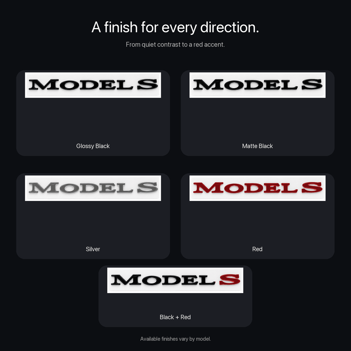 Model Name Tailgate Emblem for Tesla Model 3/Y/S/X - Tesery Official Store