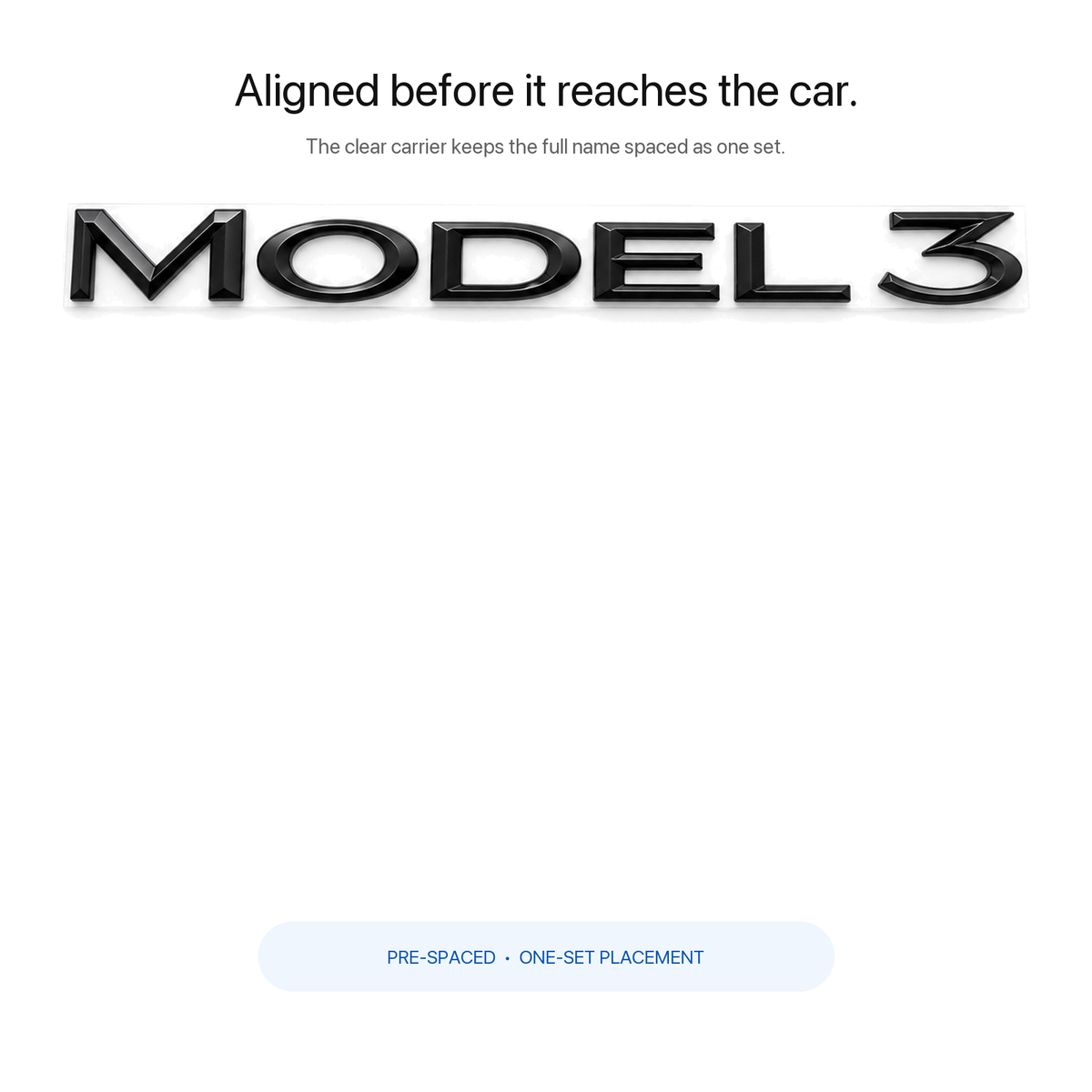 Model Name Tailgate Emblem for Tesla Model 3/Y/S/X - Tesery Official Store