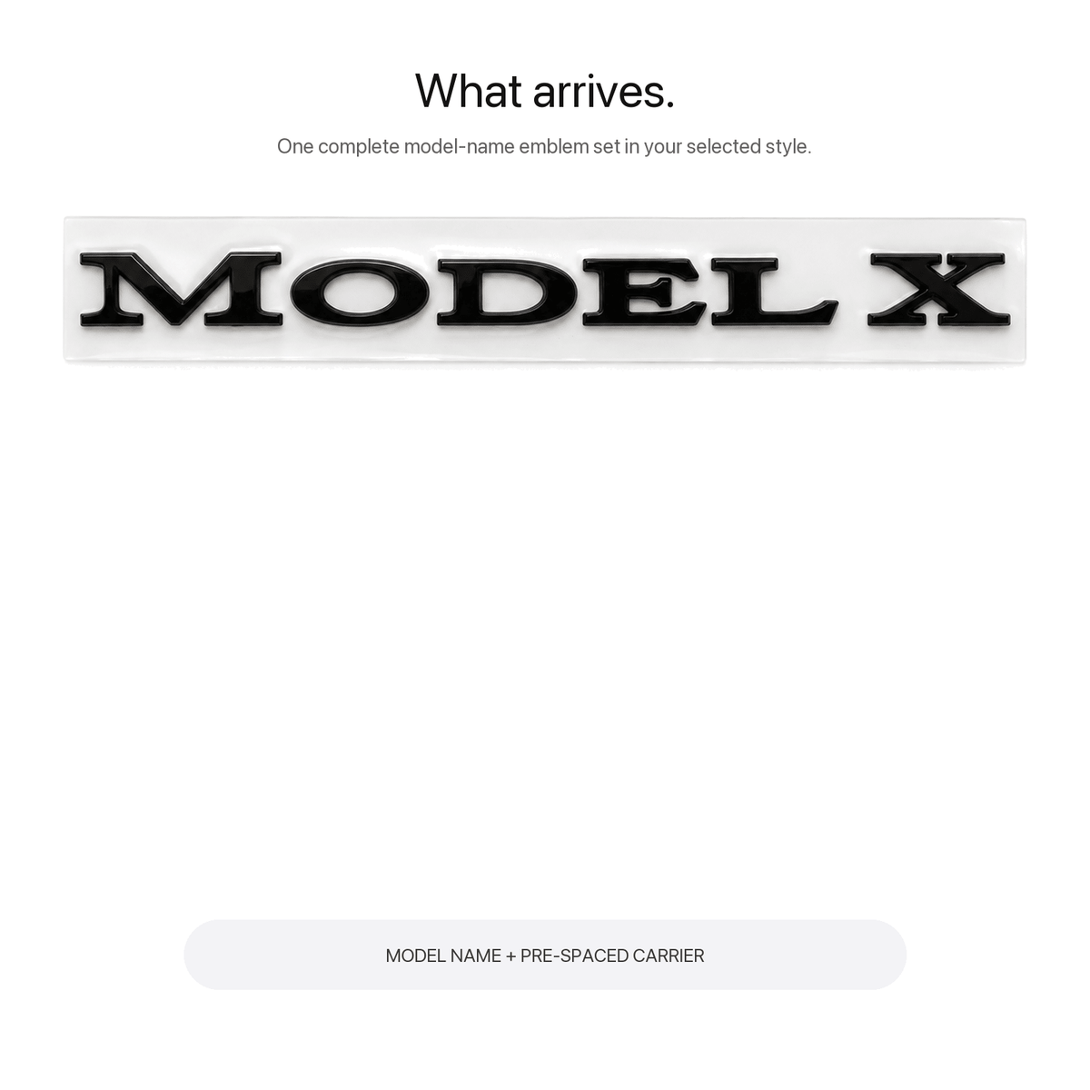 Model Name Tailgate Emblem for Tesla Model 3/Y/S/X - Tesery Official Store