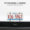 Model Y Juniper Front License Plate Holder | No - Drill, Anti - Theft Aluminum - Tesery Official Store