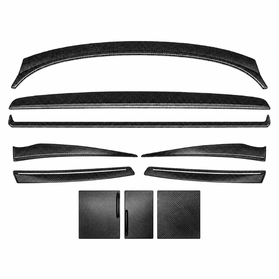 Model Y Juniper Real Dry Carbon Fiber Dashboard & Interior Trim Kit (10-Piece) - Tesery Official Store