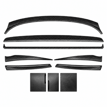 Model Y Juniper Real Dry Carbon Fiber Dashboard & Interior Trim Kit (10-Piece) - Tesery Official Store