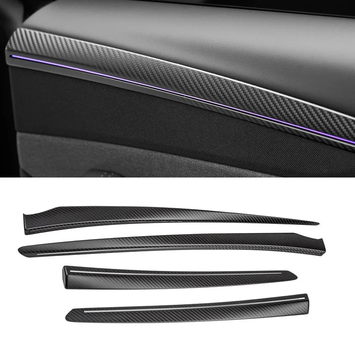 Model Y Juniper Real Dry Carbon Fiber Dashboard & Interior Trim Kit (10-Piece) - Tesery Official Store