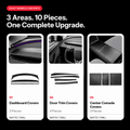 Model Y Juniper Real Dry Carbon Fiber Dashboard & Interior Trim Kit (10-Piece) - Tesery Official Store