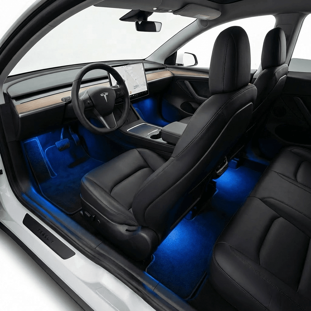 Rgb Led Footwell TESERY Multi-Color RGB Footwell LED Lights for Model 3/Y/S