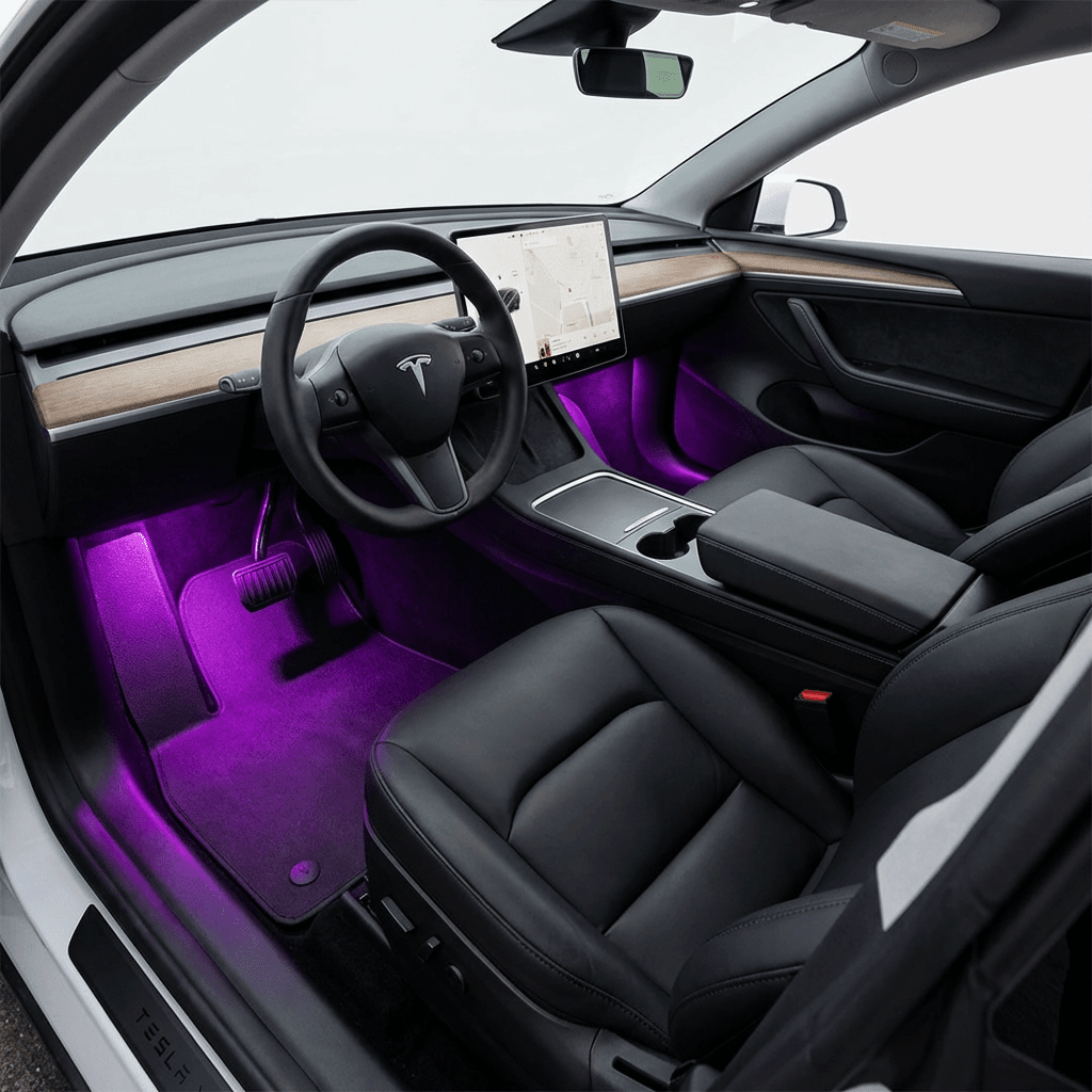 Lt Led TESERY Multi-Color RGB Footwell LED Lights for Model 3/Y/S