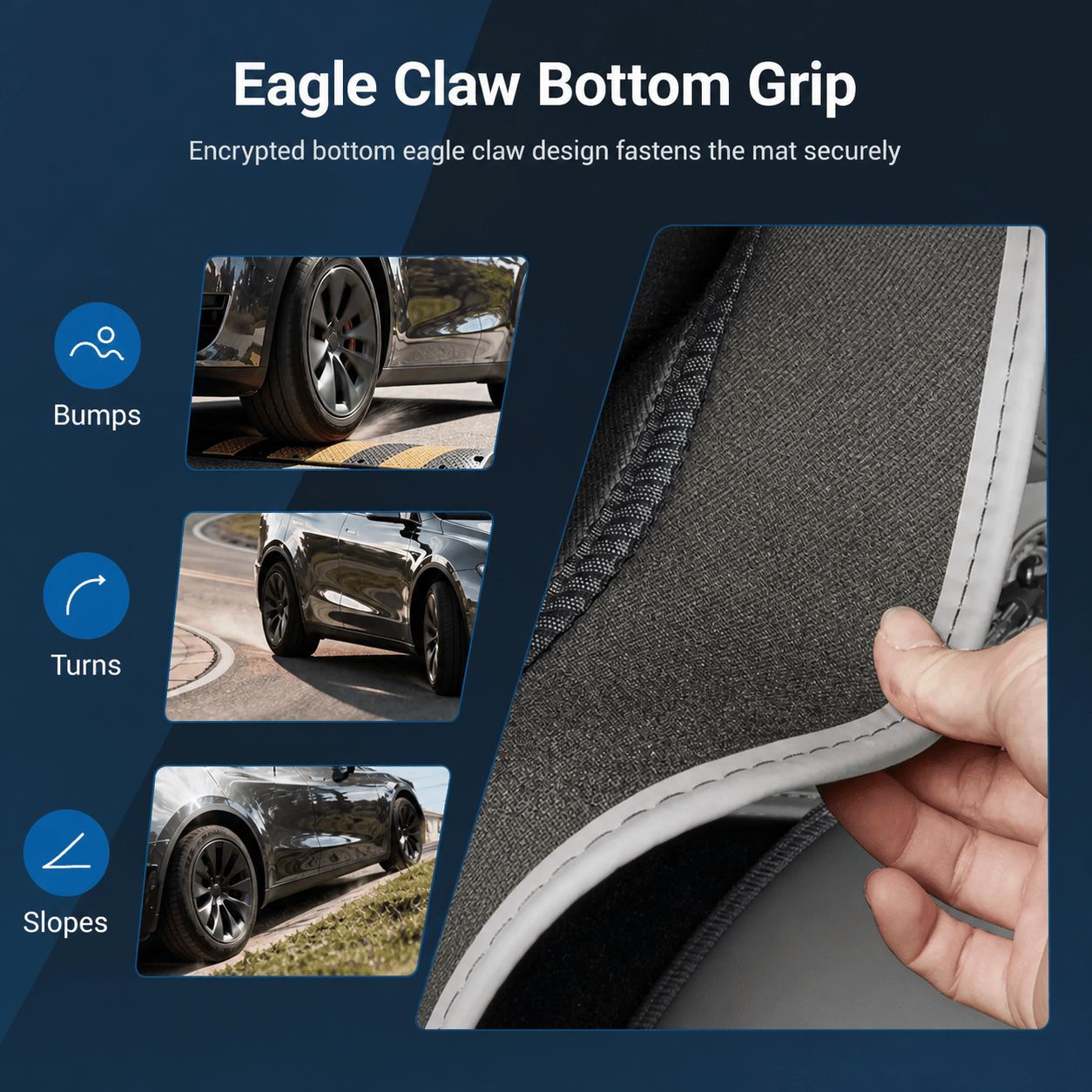 Nappa Leather Trunk Mat for Model Y Juniper (7 PCS) - Tesery Official Store
