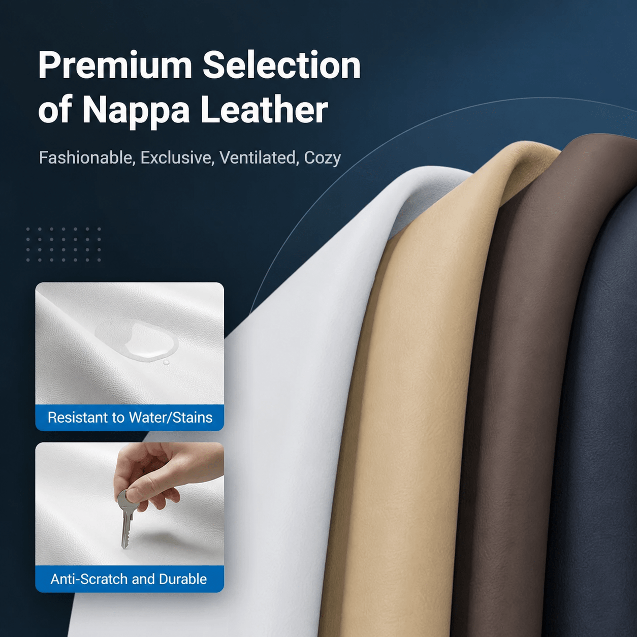 Nappa Leather Trunk Mat for Model Y Juniper (7 PCS) - Tesery Official Store