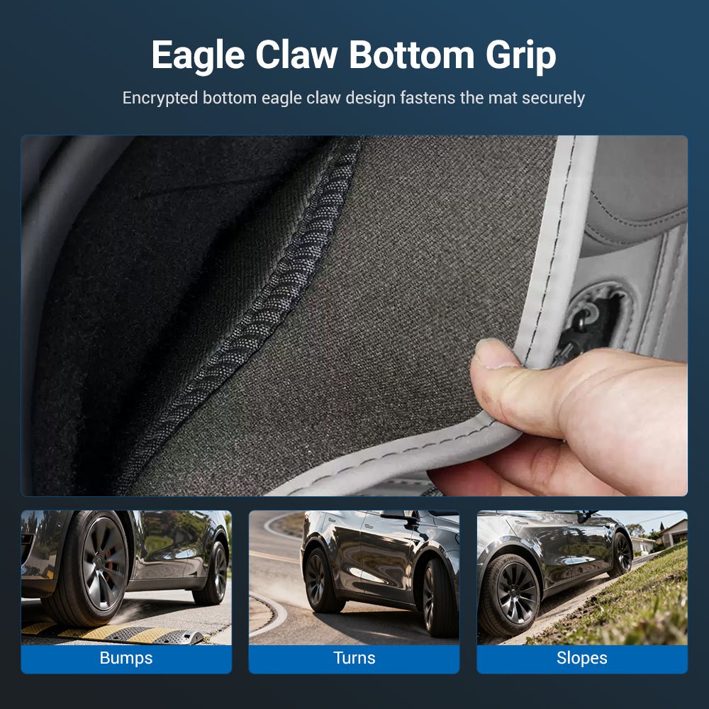 Nappa Leather Trunk Mat for Model Y Juniper (7 PCS) - Tesery Official Store