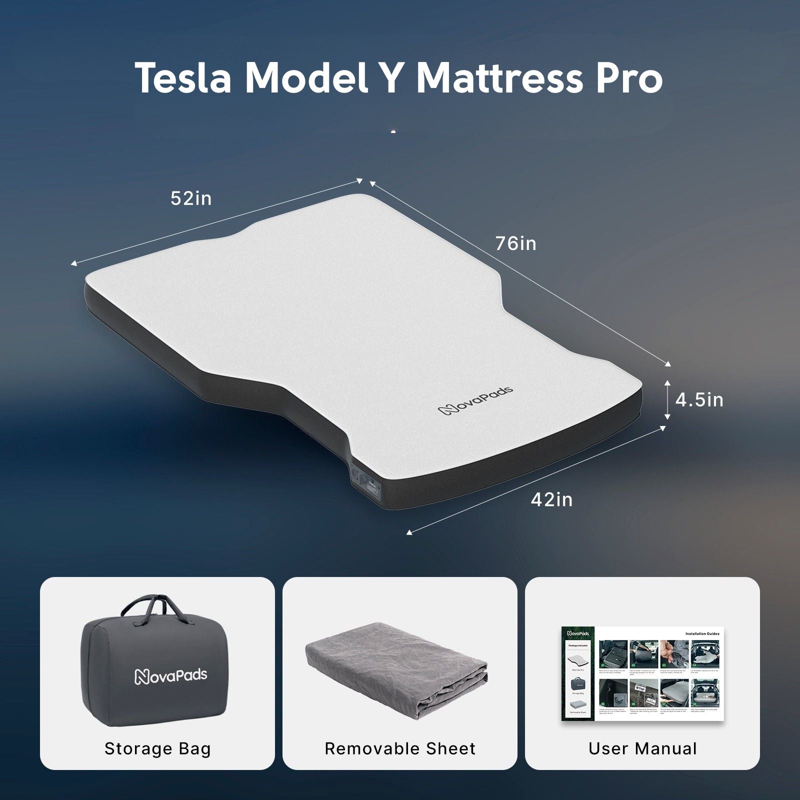 NovaPads Air - Foam Mattress Pro for Model Y / Y Juniper - Tesery Official Store