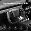 Open-Bottom Yoke Steering Wheel for Model Y Juniper / Model 3 Highland - Tesery Official Store