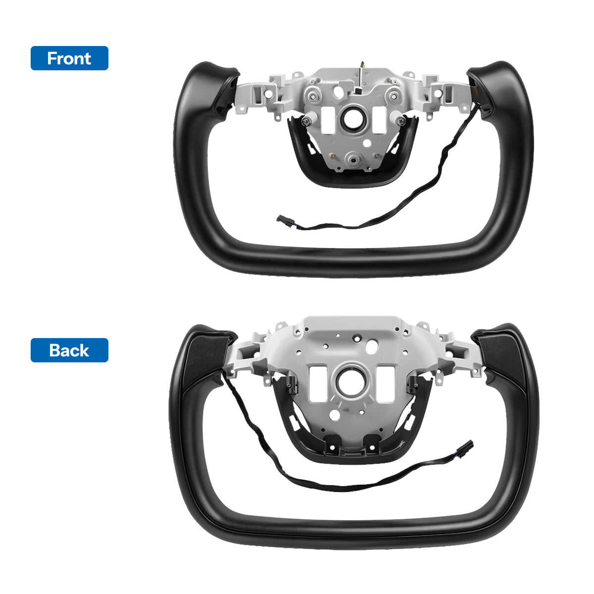 Open-Bottom Yoke Steering Wheel for Model Y Juniper / Model 3 Highland - Tesery Official Store