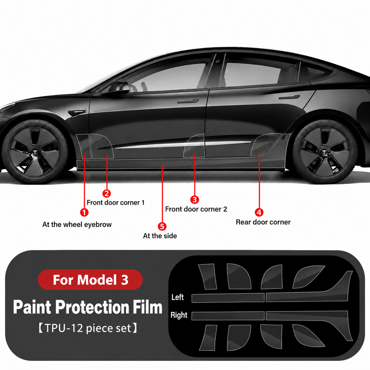 Paint Protection Film For Tesla Model 3 & Model Y - Tesery Official Store