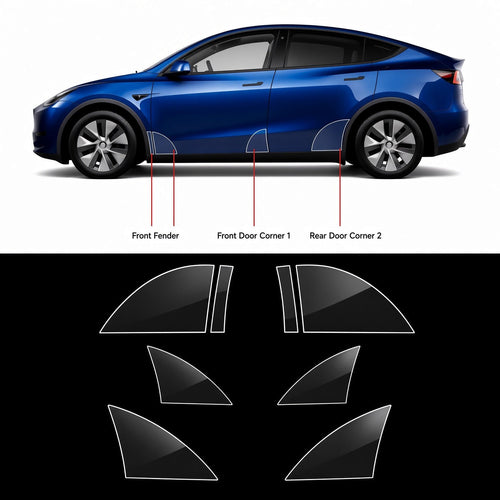Paint Protection Film For Tesla Model Y Juniper / Model 3 Highland / Model YL (8 pieces) - Tesery Official Store