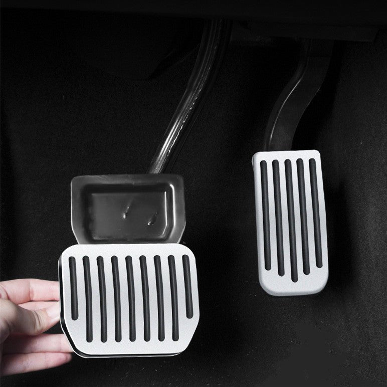 Set Di 3 Pedali Acceleratore Freno Poggiapiedi In Acciaio Inossidabile Gomma Antiscivolo Di Ricambio Per Tesla Model Sx 94977007 Set Di 3 Pedali Acceleratore Freno Poggiapiedi In Acciaio Inossidabile Gomma Antiscivolo Di Ricambio Per Tesla Model Sx 94977007