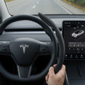 Premium Alcantara Anti-Slip Steering Wheel Cover for Model Y / Model 3 (3-Piece Set) - Tesery Official Store
