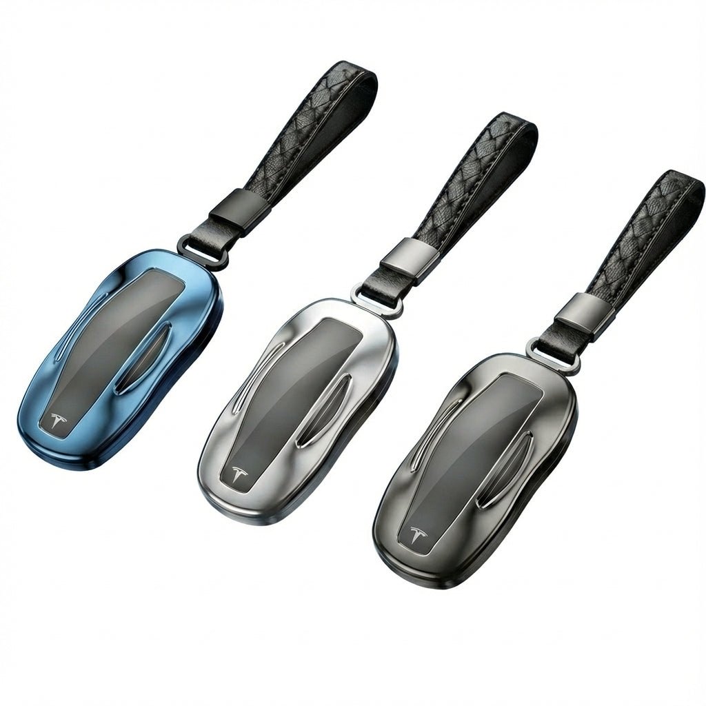 Premium Metal Key Case for Tesla Model 3/Y/S/X - CNC Aluminum & TPU Key Fob Cover - Tesery Official Store