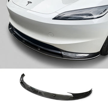 Real Carbon Fiber Aero Front Lip Spoiler for Model 3 Highland 2024+ - Tesery Official Store