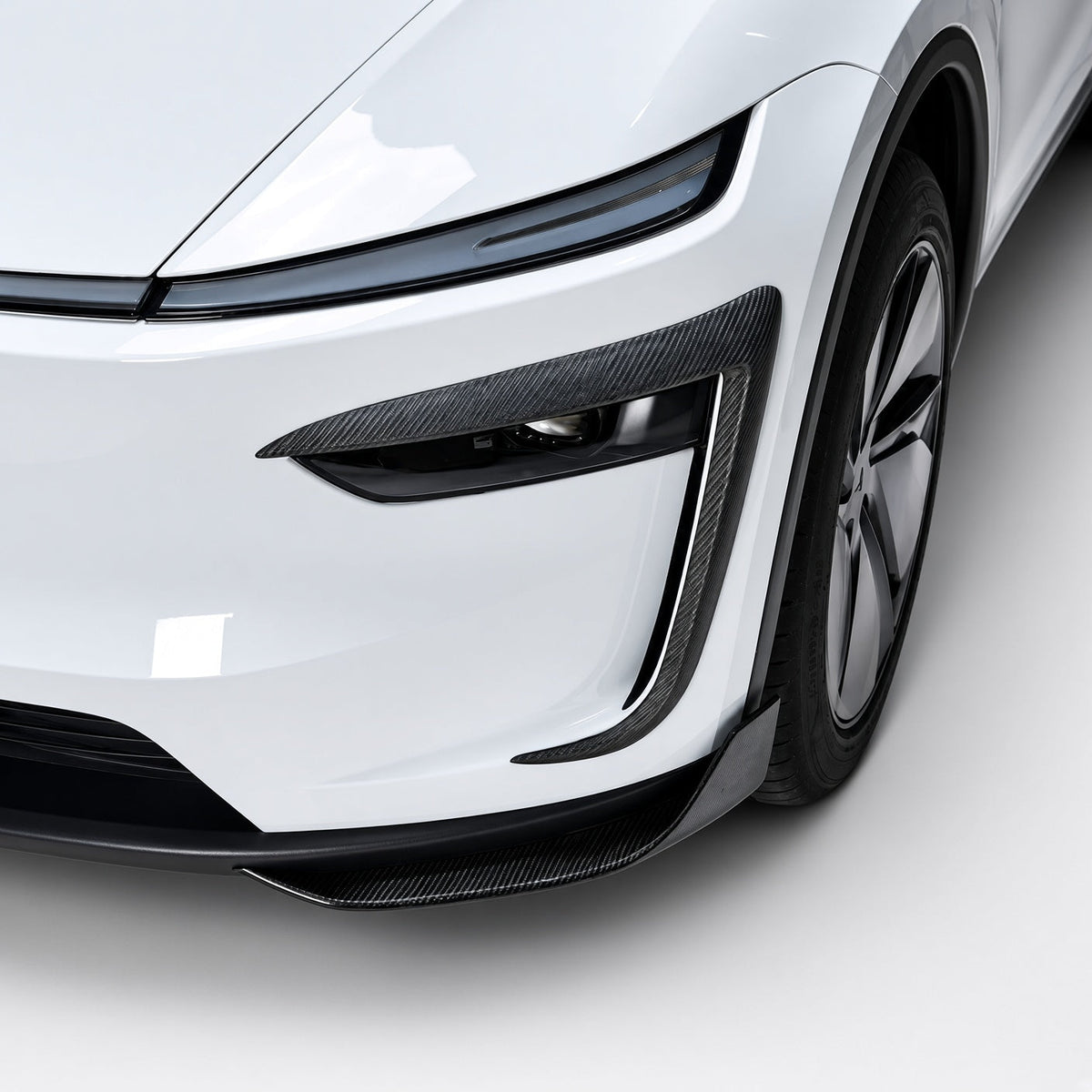 Real Carbon Fiber Front Bumper Corner Trim for Model Y Juniper / Model 3 Highland - Tesery Official Store
