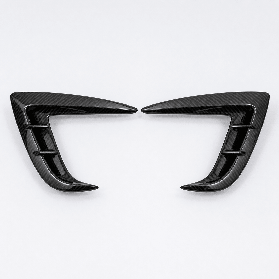 Real Carbon Fiber Front Intake Air Blades Trim for Model 3 Highland Performance 2024+ - Tesery Official Store