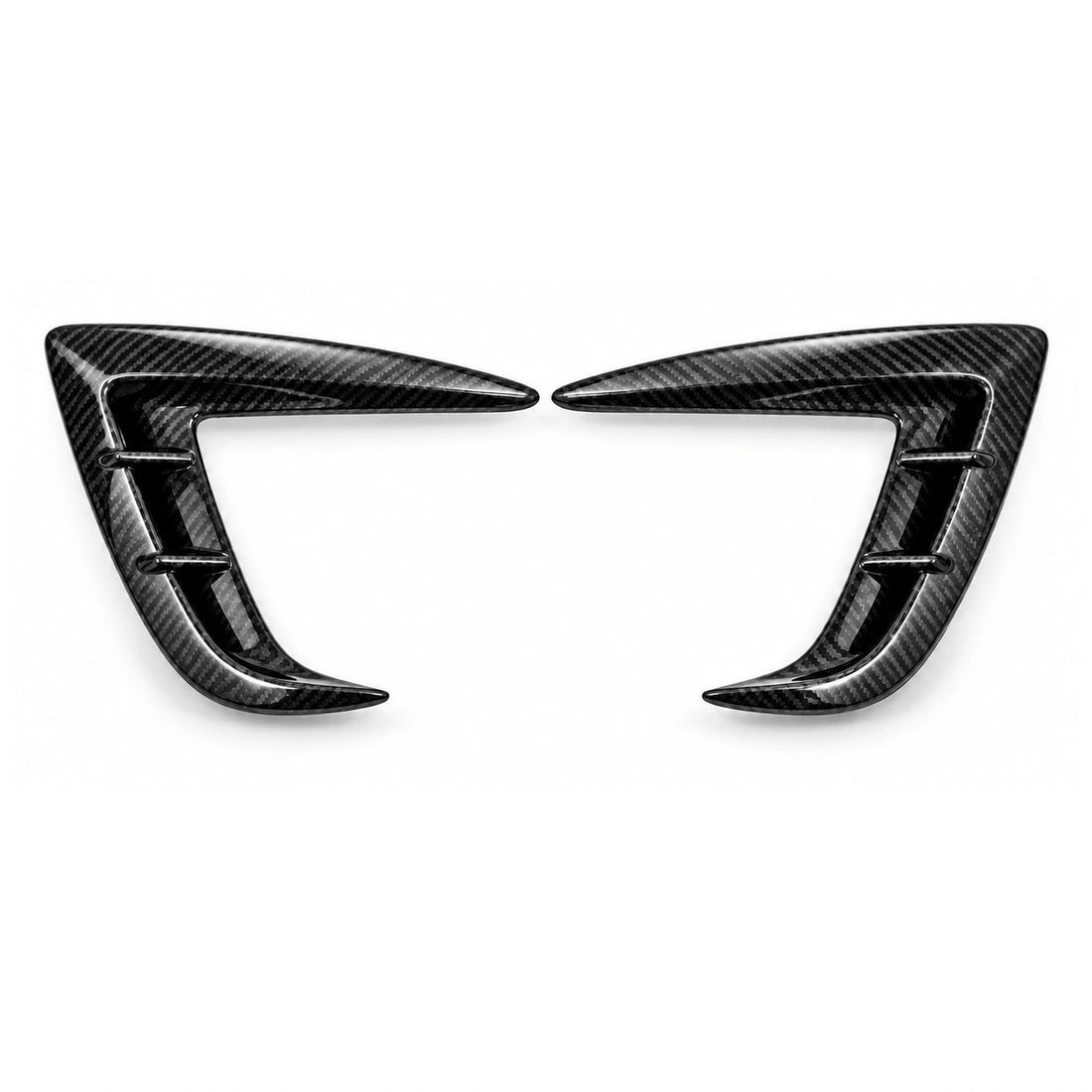 Real Carbon Fiber Front Intake Air Blades Trim for Model 3 Highland Performance 2024+ - Tesery Official Store