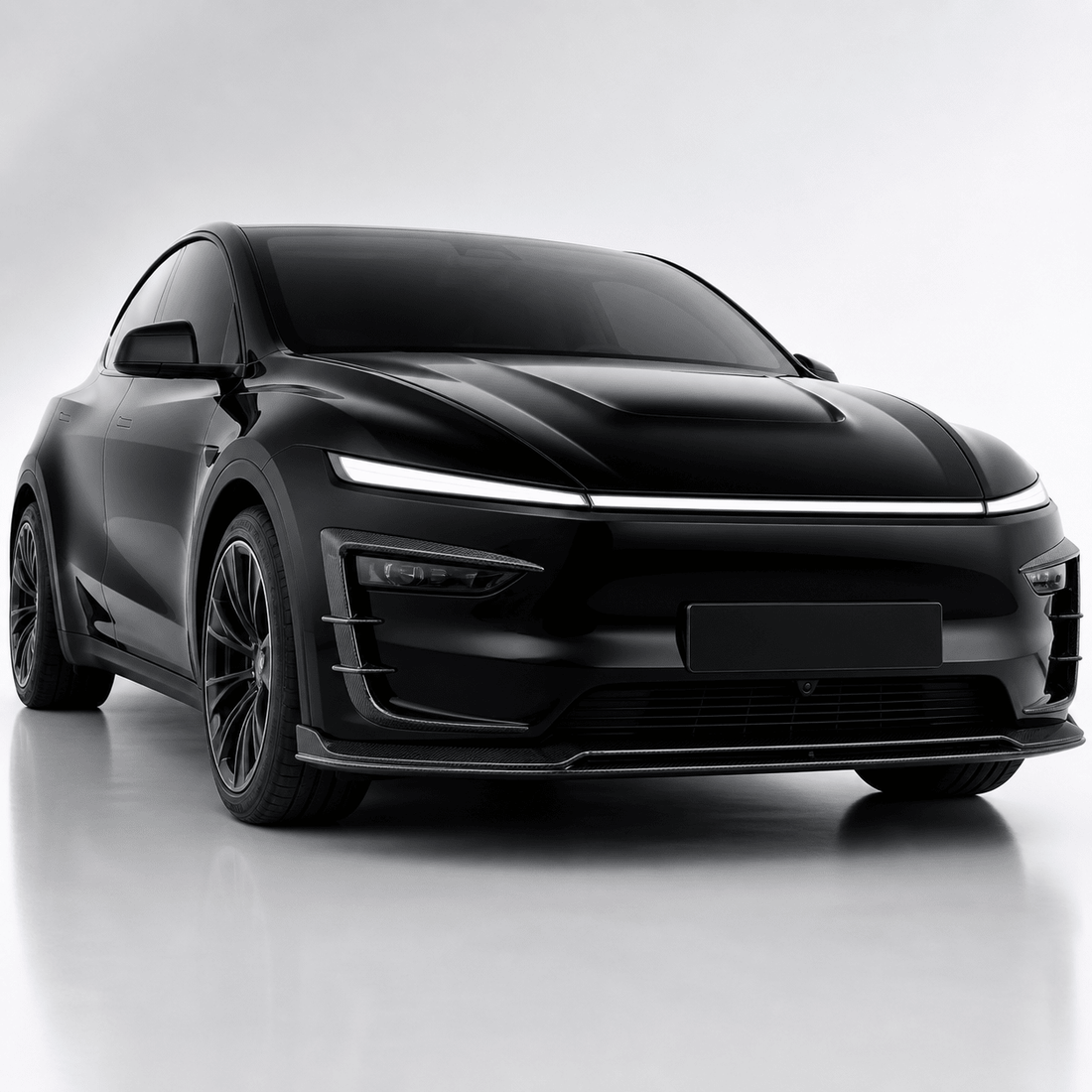 Real Carbon Fiber Front Intake Air Blades Trim for Model Y Juniper & Model YL 6-Seater - Tesery Official Store