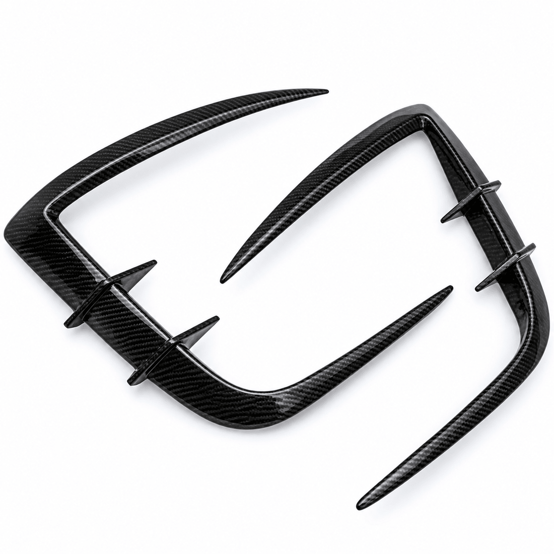 Real Carbon Fiber Front Intake Air Blades Trim for Model Y Juniper & Model YL 6-Seater - Tesery Official Store