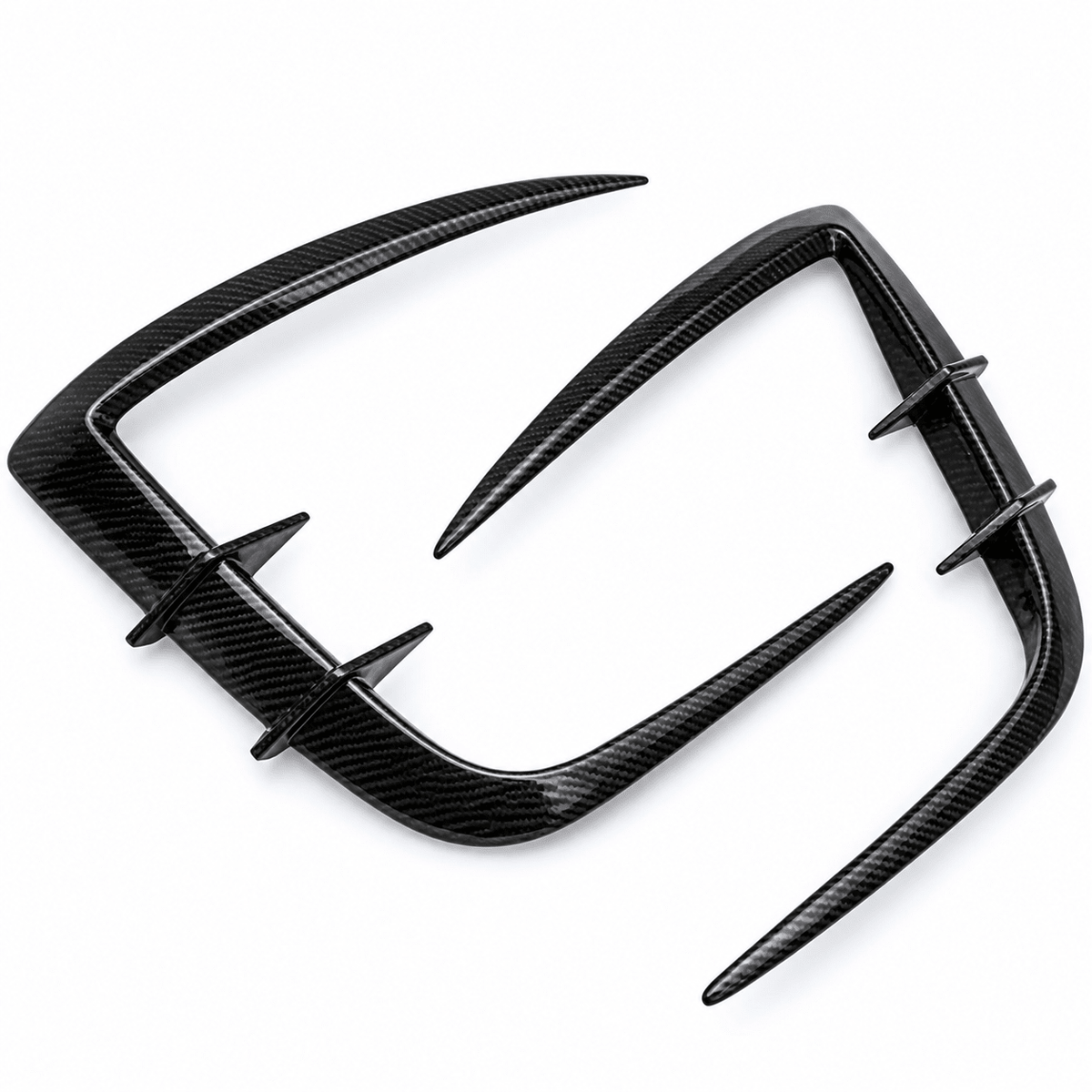 Real Carbon Fiber Front Intake Air Blades Trim for Model Y Juniper & Model YL 6-Seater - Tesery Official Store