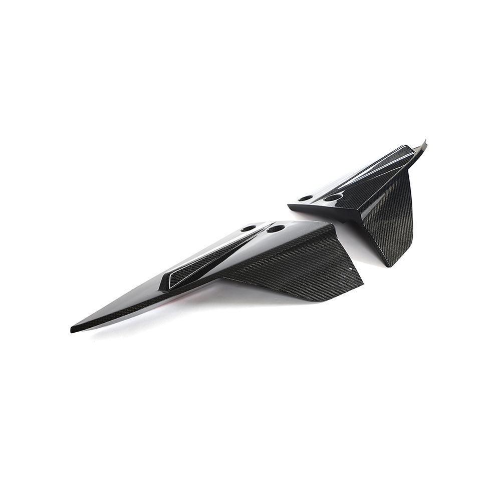 Tesla Model S Plaid Carbon Fiber Rear Bumper Aprons | Tesery