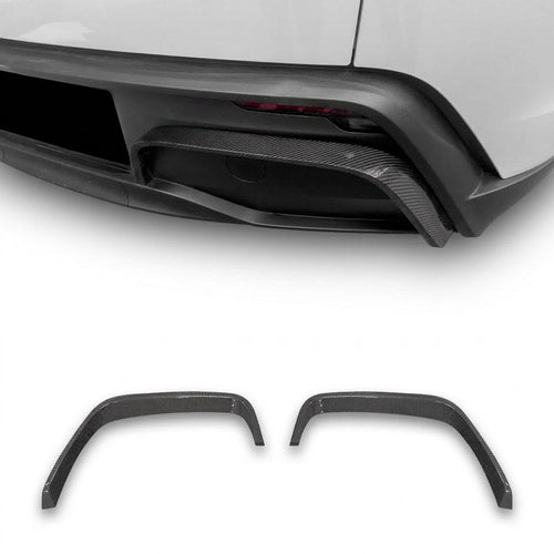 Real Carbon Fiber Rear Diffuser Bumper Trim for Model Y Juniper - Tesery Official Store