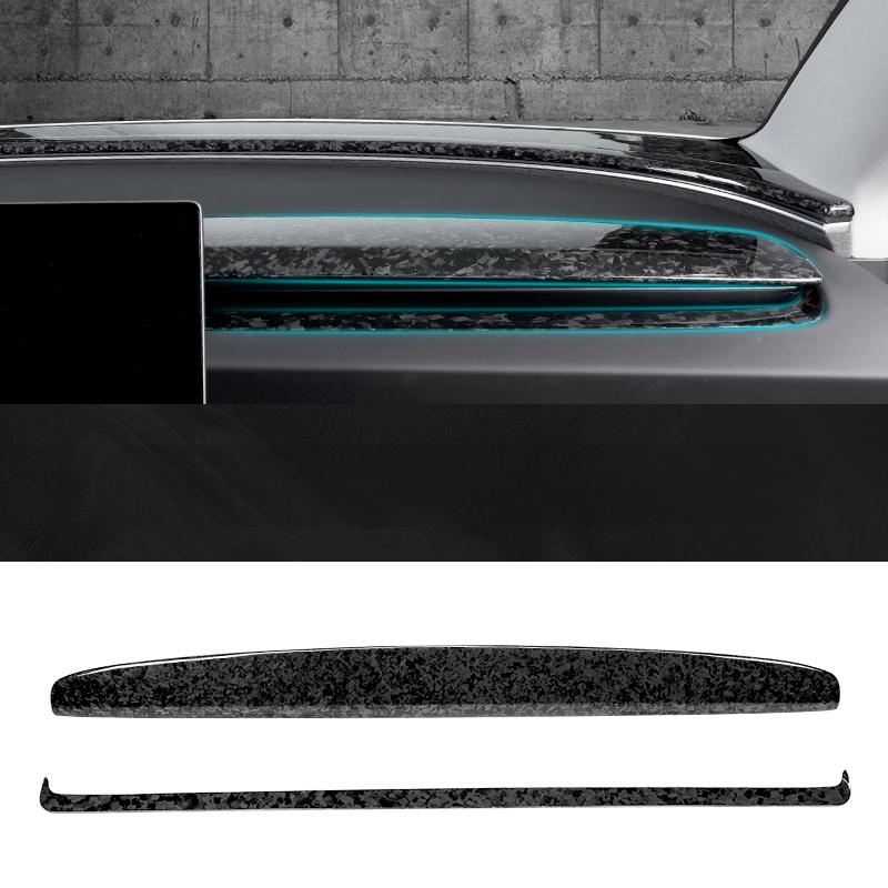 Dry Carbon Fiber Upper Dash Overlay for Model 3 / Y