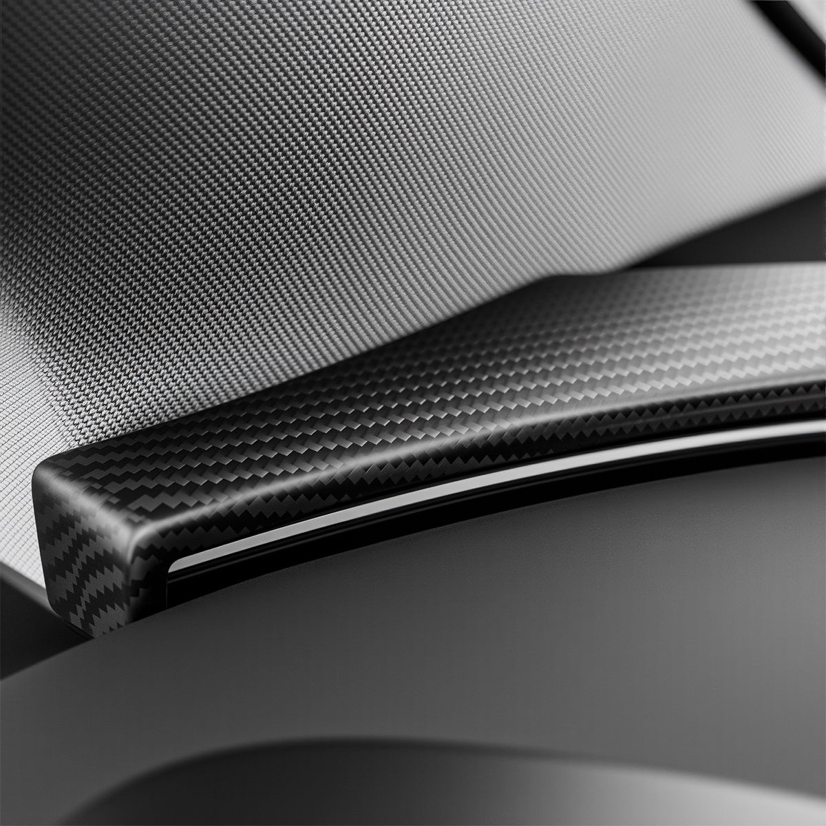Real Dry Carbon Fiber Dashboard Cover Overlay for Model 3 Highland & Model Y Juniper - Tesery Official Store